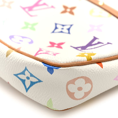 Louis Vuitton Monogram Multicolor Pochette Accessories White 9 of 9