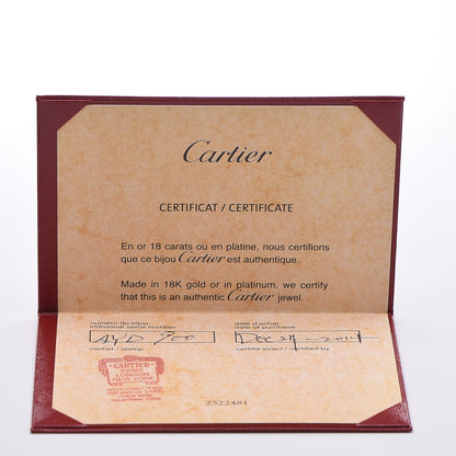 Cartier 18K White Gold 4 Diamond LOVE Bracelet 17 8 of 9