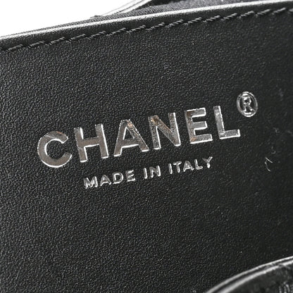 Chanel Shiny Crumpled Calfskin Quilted Small Chanel 25 Handbag Black 6 of 12
