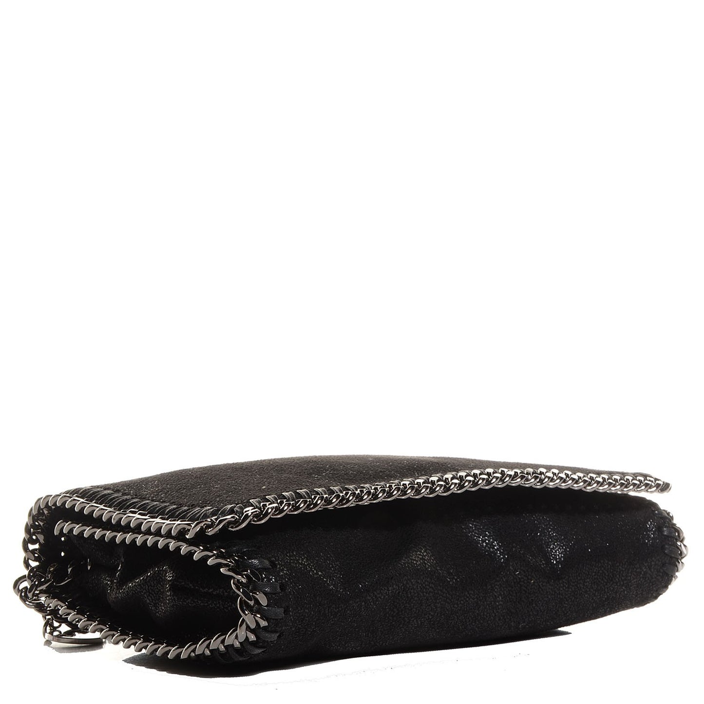 Faux Leather Shaggy Deer Falabella Crossbody Bag Black