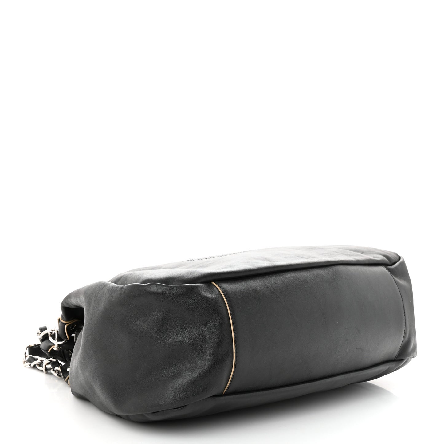 Lambskin Large Edgy Hobo Black