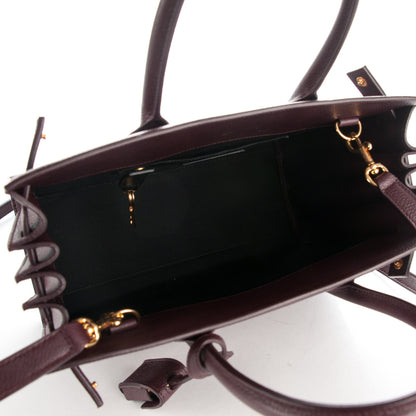 Saint Laurent Grained Calfskin Baby Sac De Jour Bordeaux 5 of 7
