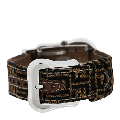 Fendi Stainless Steel Canvas 33mm Buckle Quartz Watch Black 3 of 4