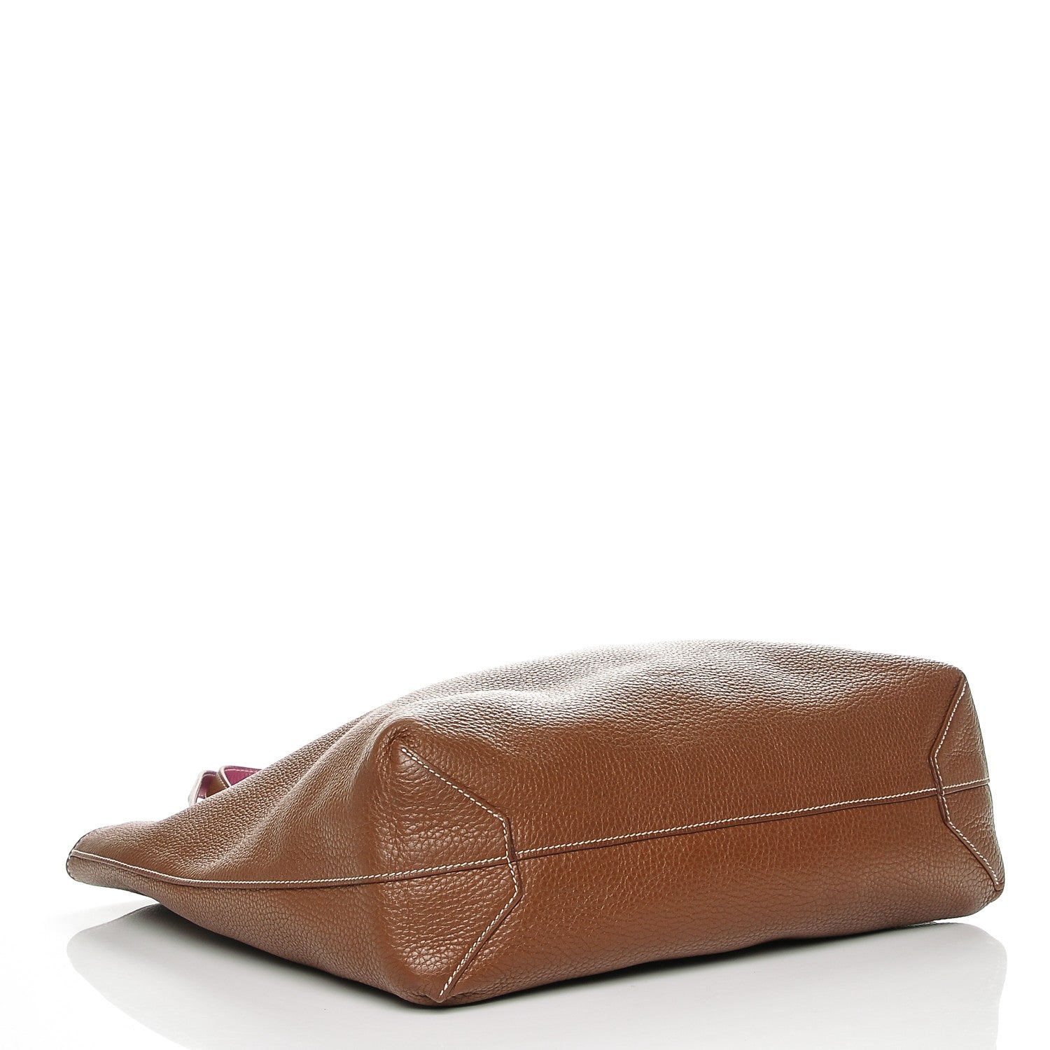 Hermes Taurillon Clemence Double Sens 45 Reversible Tote Marron Tosca 5 of 7