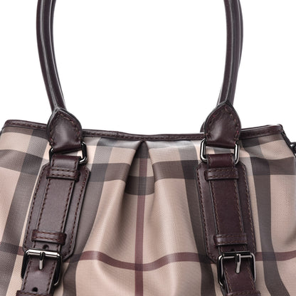 Burberry Smoked Check Small Northfield Tote Plum 10 of 10