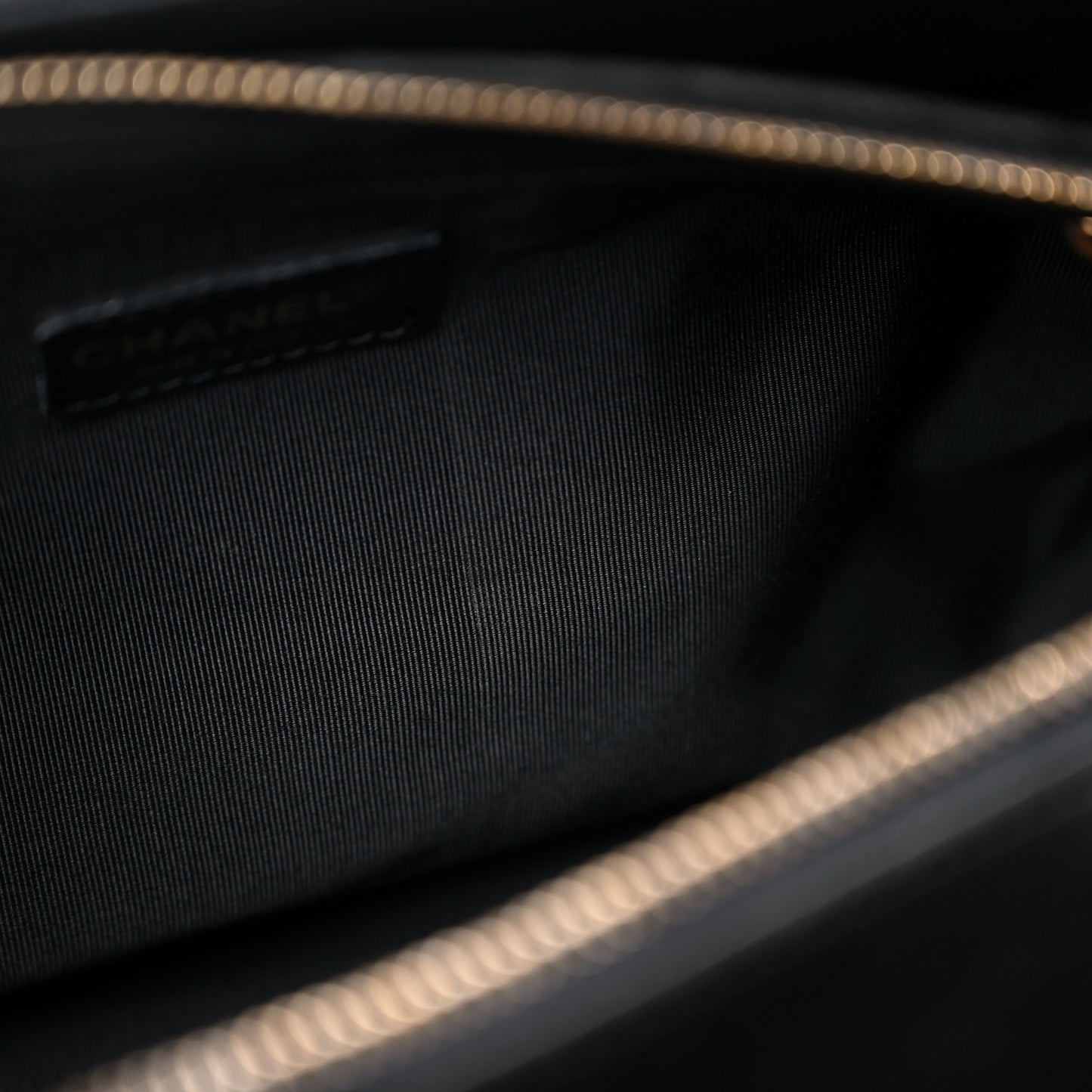 Lambskin Chocolate Bar Quilted Bag Black