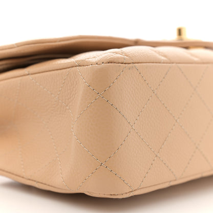 Chanel Caviar Quilted Medium Double Flap Beige 10 of 14