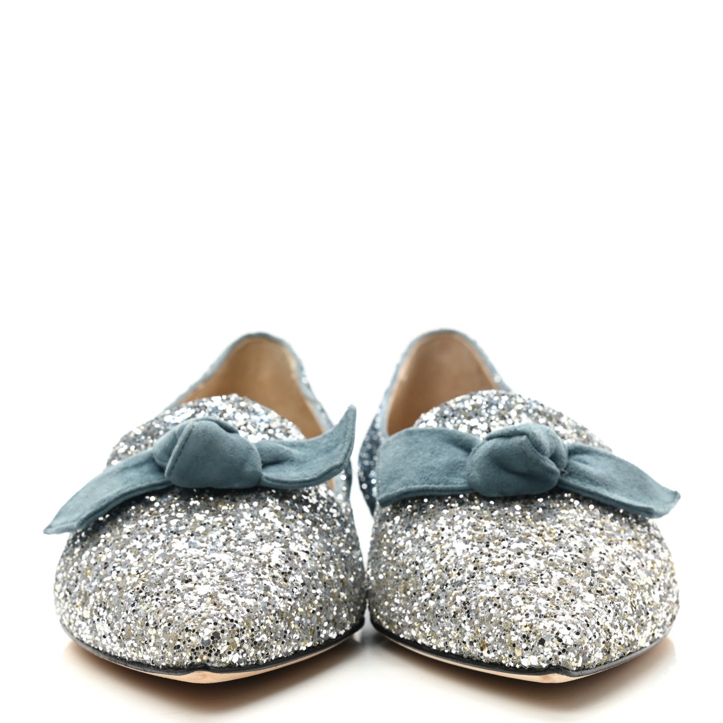 Glitter Degrade Fireball Gabie Flats 40 Silver Dusk Blue