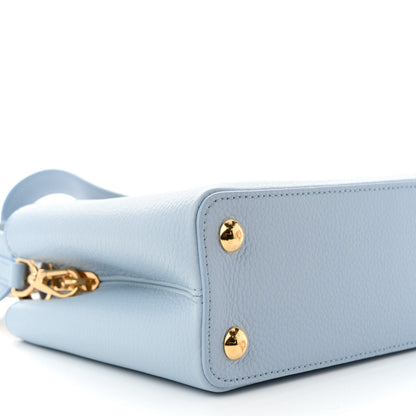Louis Vuitton Taurillon Calfskin Karung Patchwork Capucines BB Olympe Blue 8 of 10