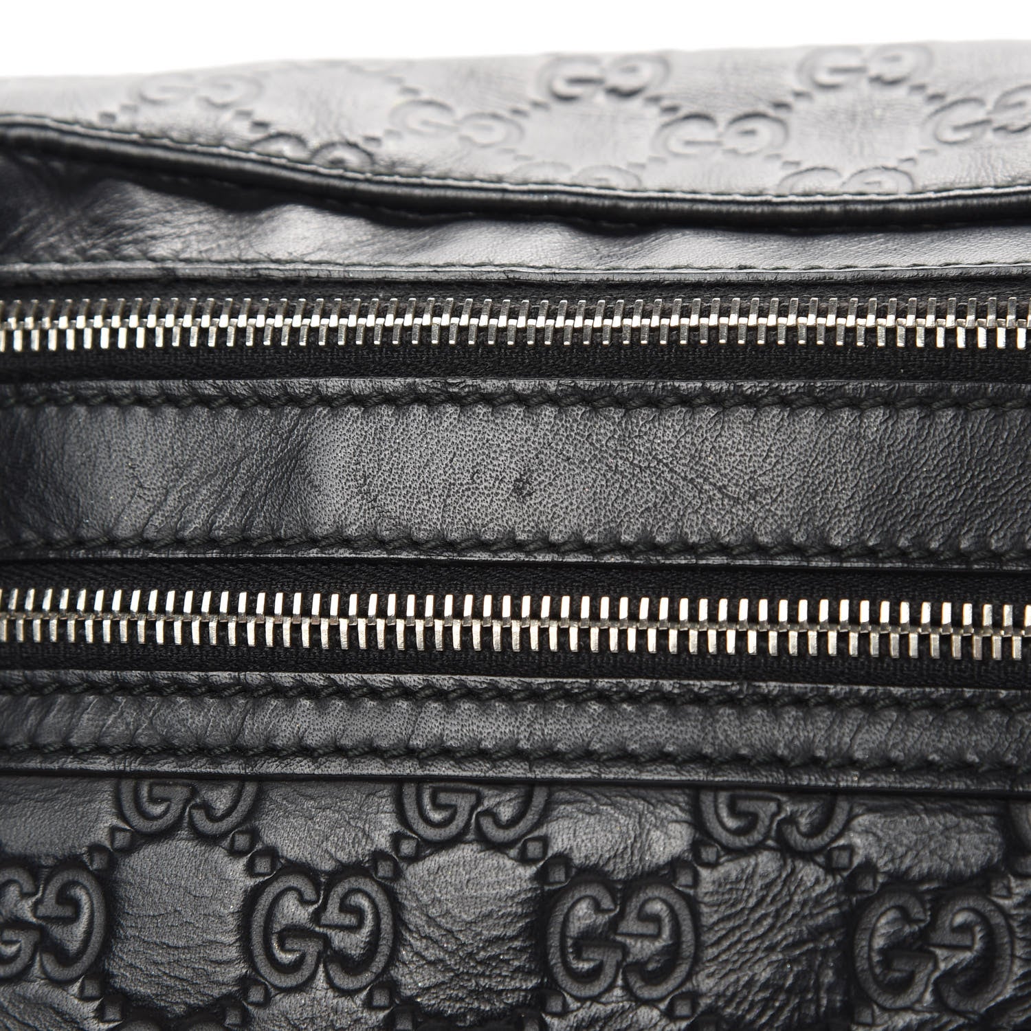 Gucci Guccissima Web Belt Bag Black 11 of 12