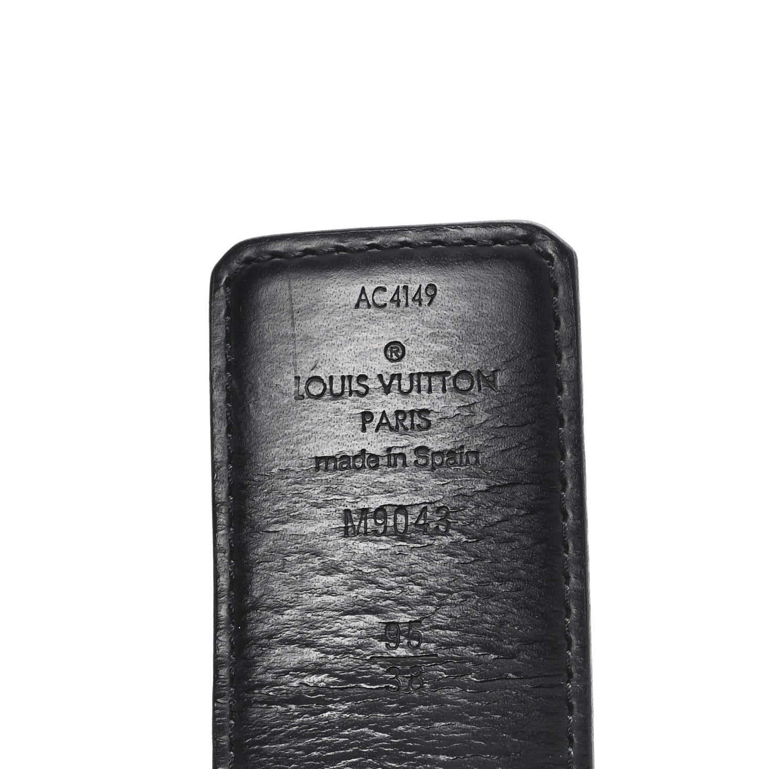 Louis Vuitton Monogram Eclipse Taigarama 40mm LV Initiales Reversible Belt 95 38 95 38 Black 5 of 7