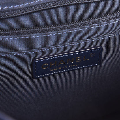 Chanel Calfskin Chevron Quilted Large Urban Spirit Backpack Navy 6 of 7