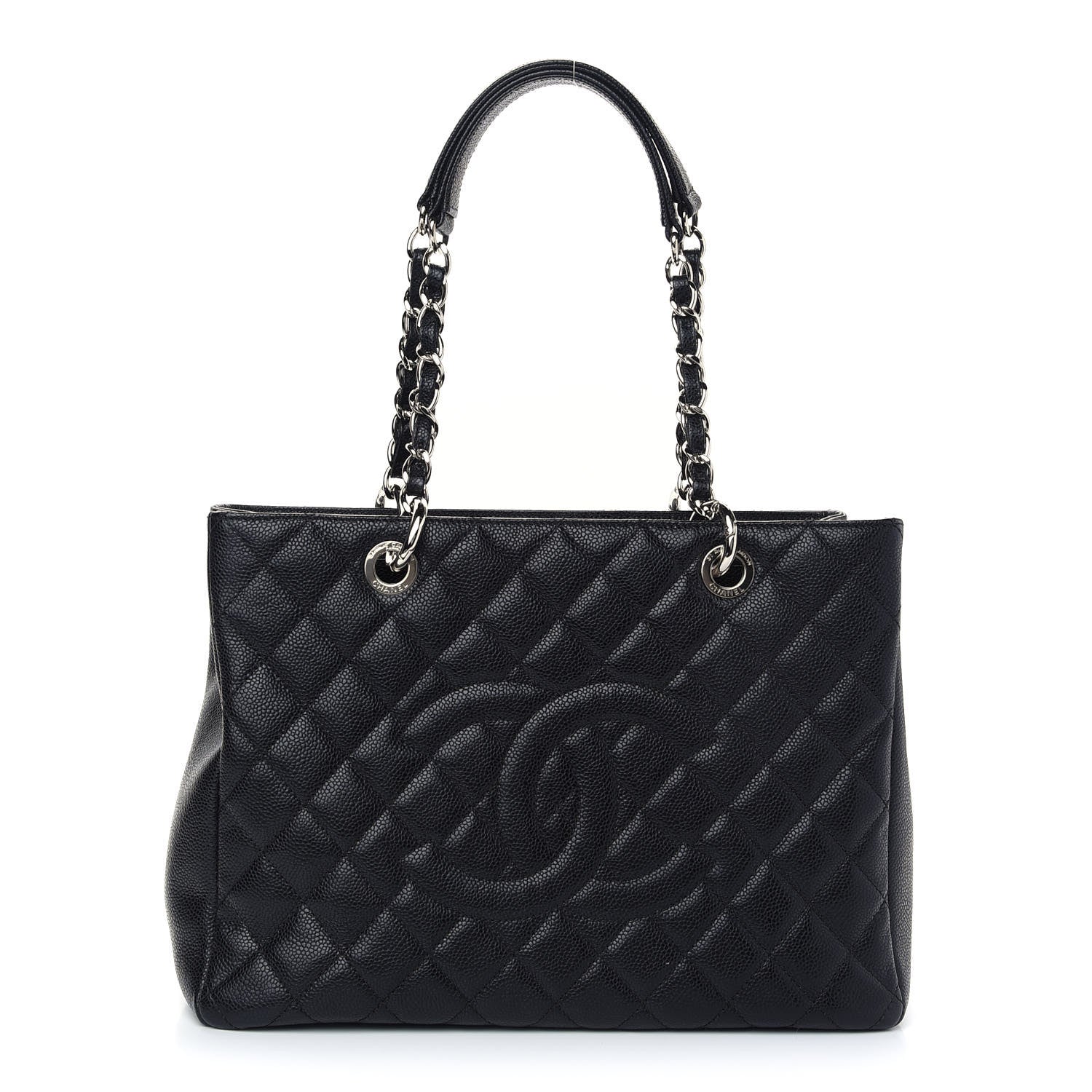 Chanel Caviar Quilted Grand Shopping Tote GST Black 1 of 10