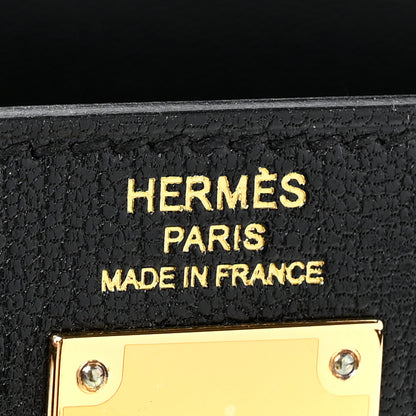 Hermes Chevre Chamkila Kelly Elan Black 6 of 12