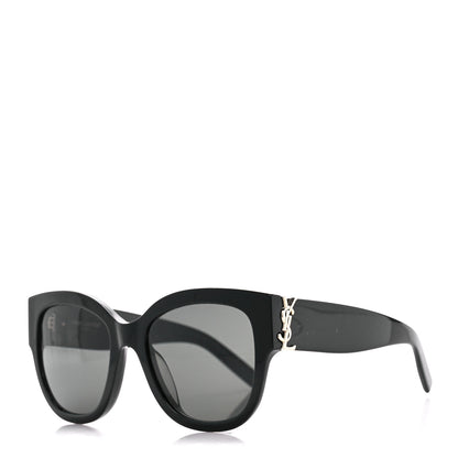 Saint Laurent Acetate Cateye Sunglasses SL M95 F Black 1 of 8