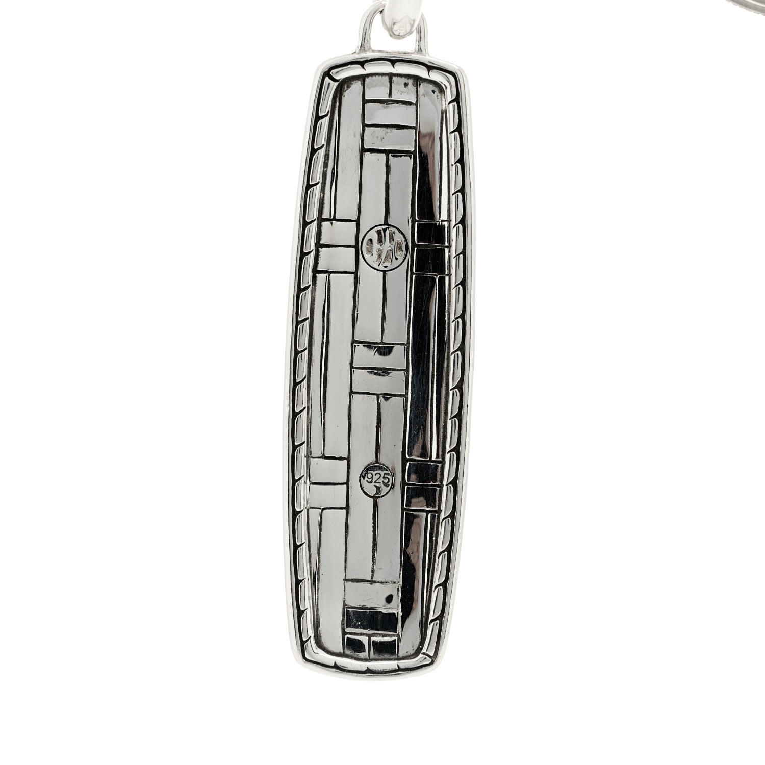 John Hardy Sterling Silver Bedeg Basket Weave Drop Earrings 4 of 4