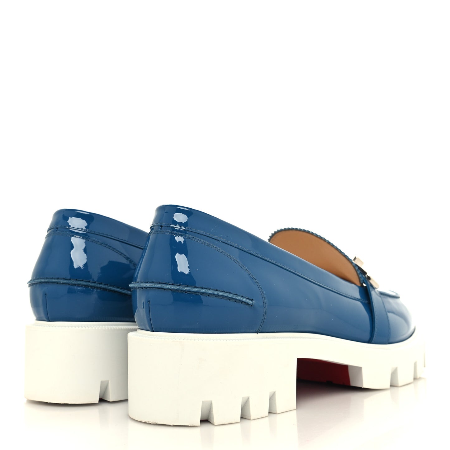 Patent Lock Woody Loafers 39 Ludgwig White