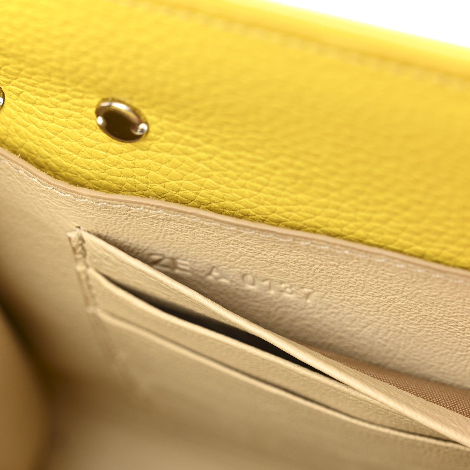 Givenchy Grained Calfskin Nano Horizon Satchel Yellow 7 of 13