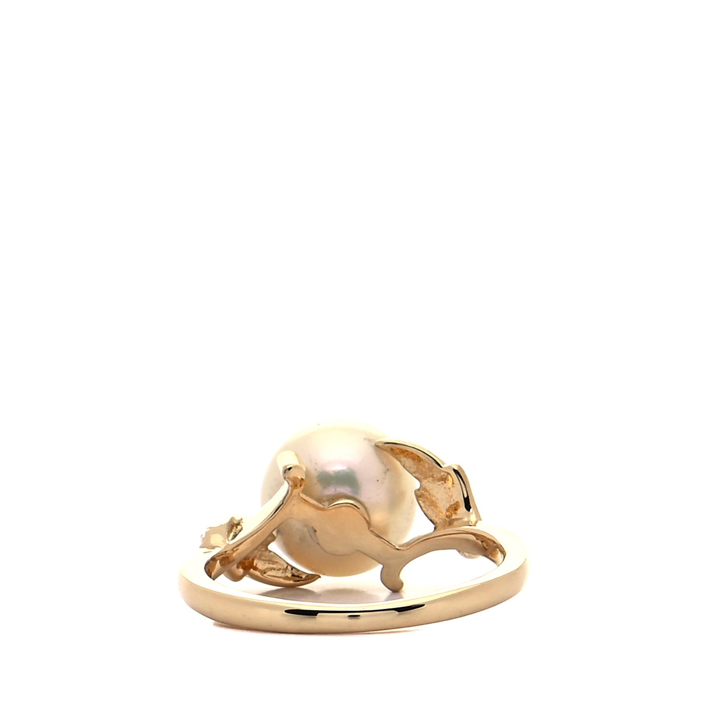18K Yellow Gold Akoya Pearl 8.5mm Ring 49 5