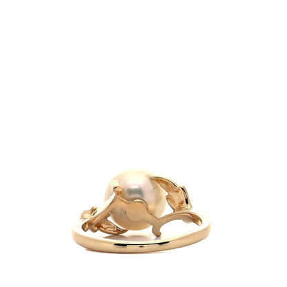 Mikimoto 18K Yellow Gold Akoya Pearl 8.5mm Ring 49 5 3 of 5