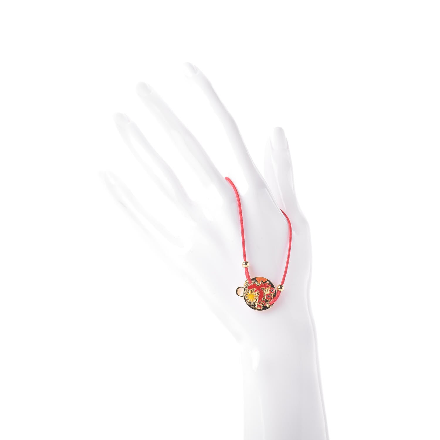 Christian Dior Calfskin Phoenix Bracelet Red 2 of 5