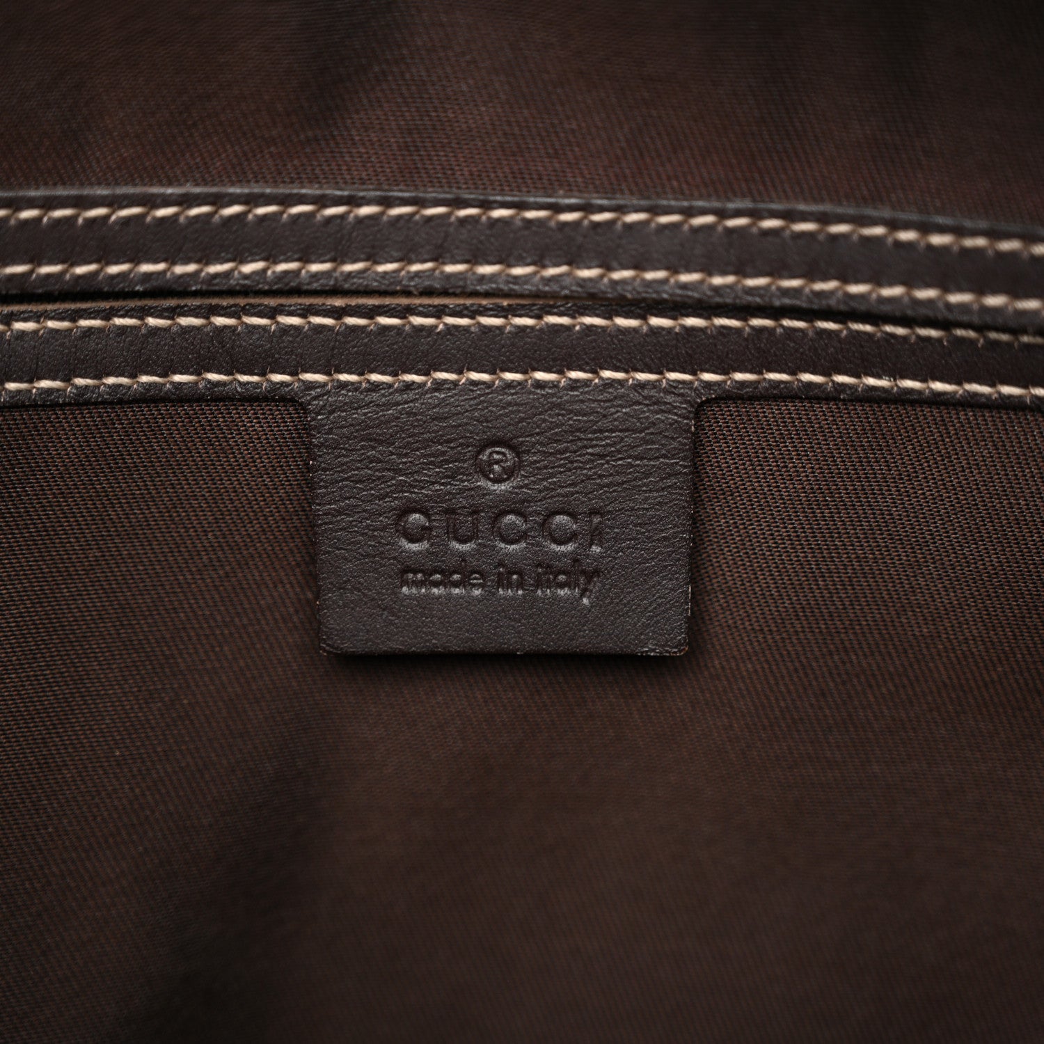 Gucci GG Supreme Monogram Medium Zippered Shopping Tote Dark Brown 6 of 13