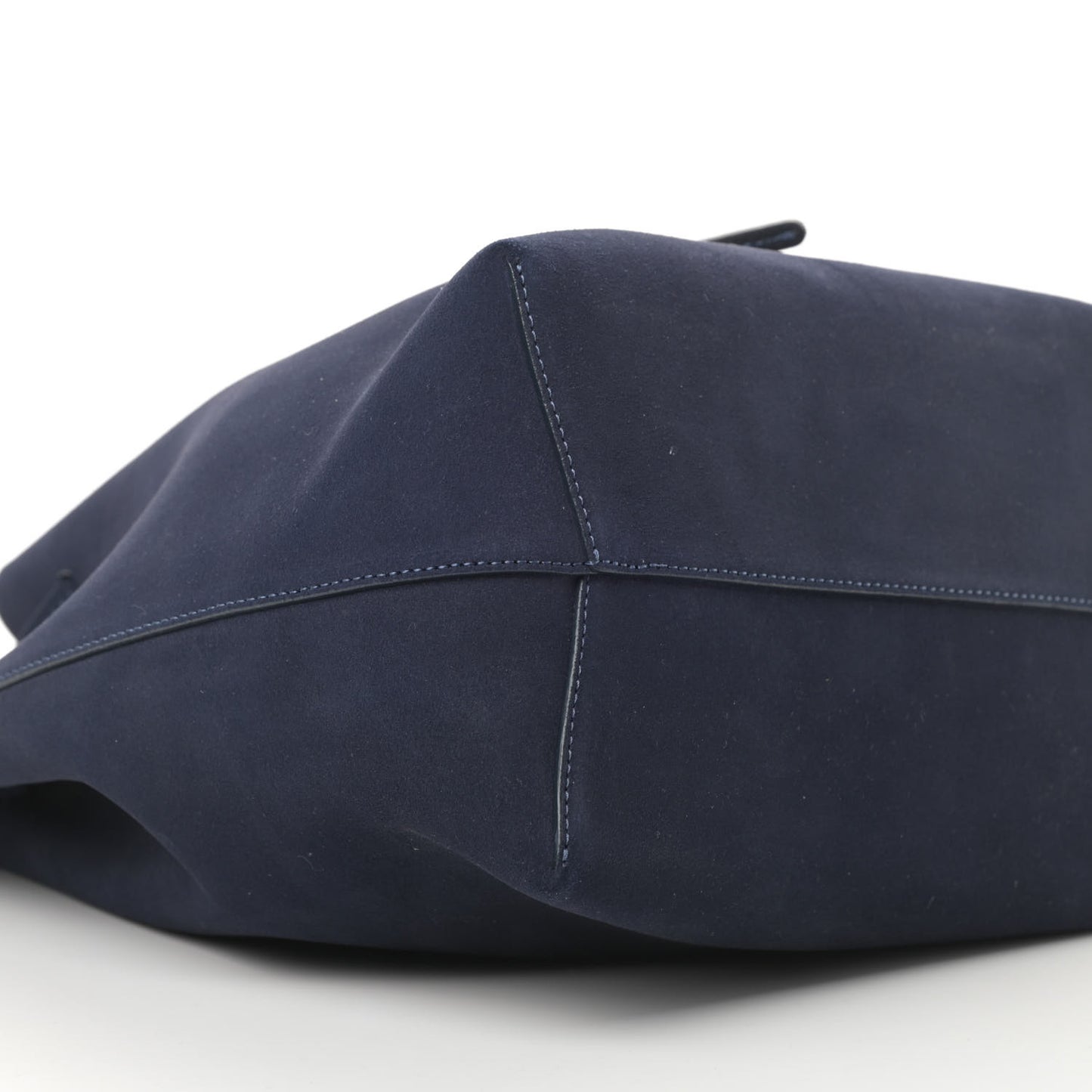 Suede Bucket Bag Blu