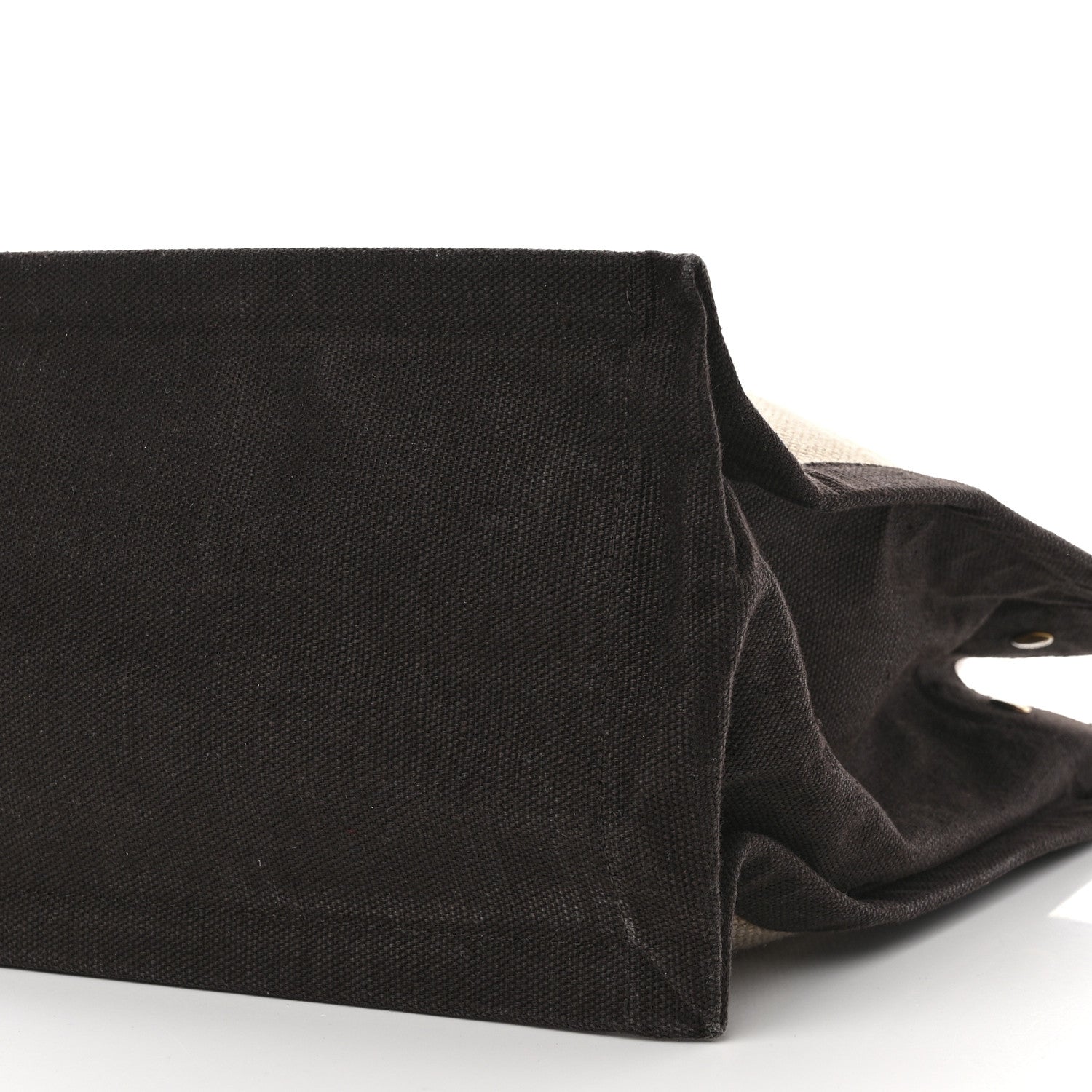 Saint Laurent Linen Calfskin Rive Gauche Tote Natural 10 of 12