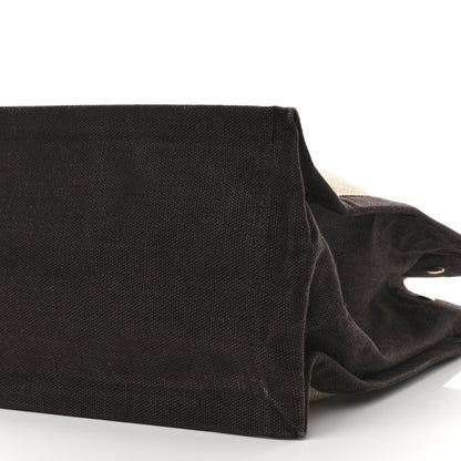 Saint Laurent Linen Calfskin Rive Gauche Tote Natural 10 of 12