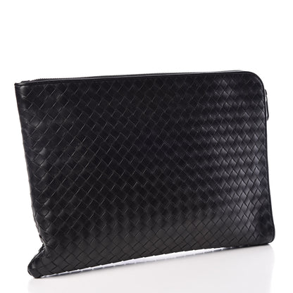 Bottega Veneta Nappa Intrecciato Zip Pouch Black 3 of 11