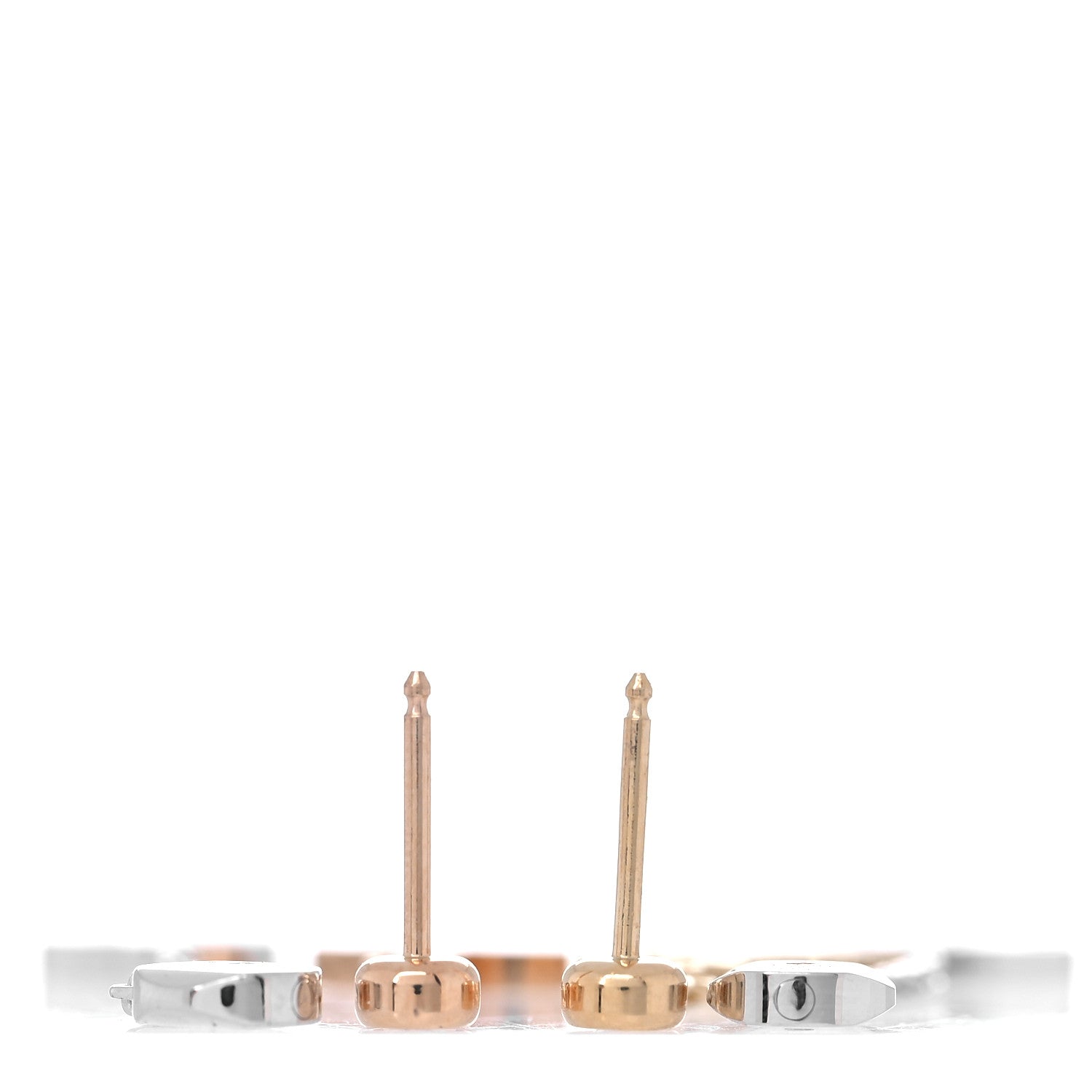 Louis Vuitton 18K Yellow White Pink Gold Diamond Blossom Long Drop Earrings 3 of 5
