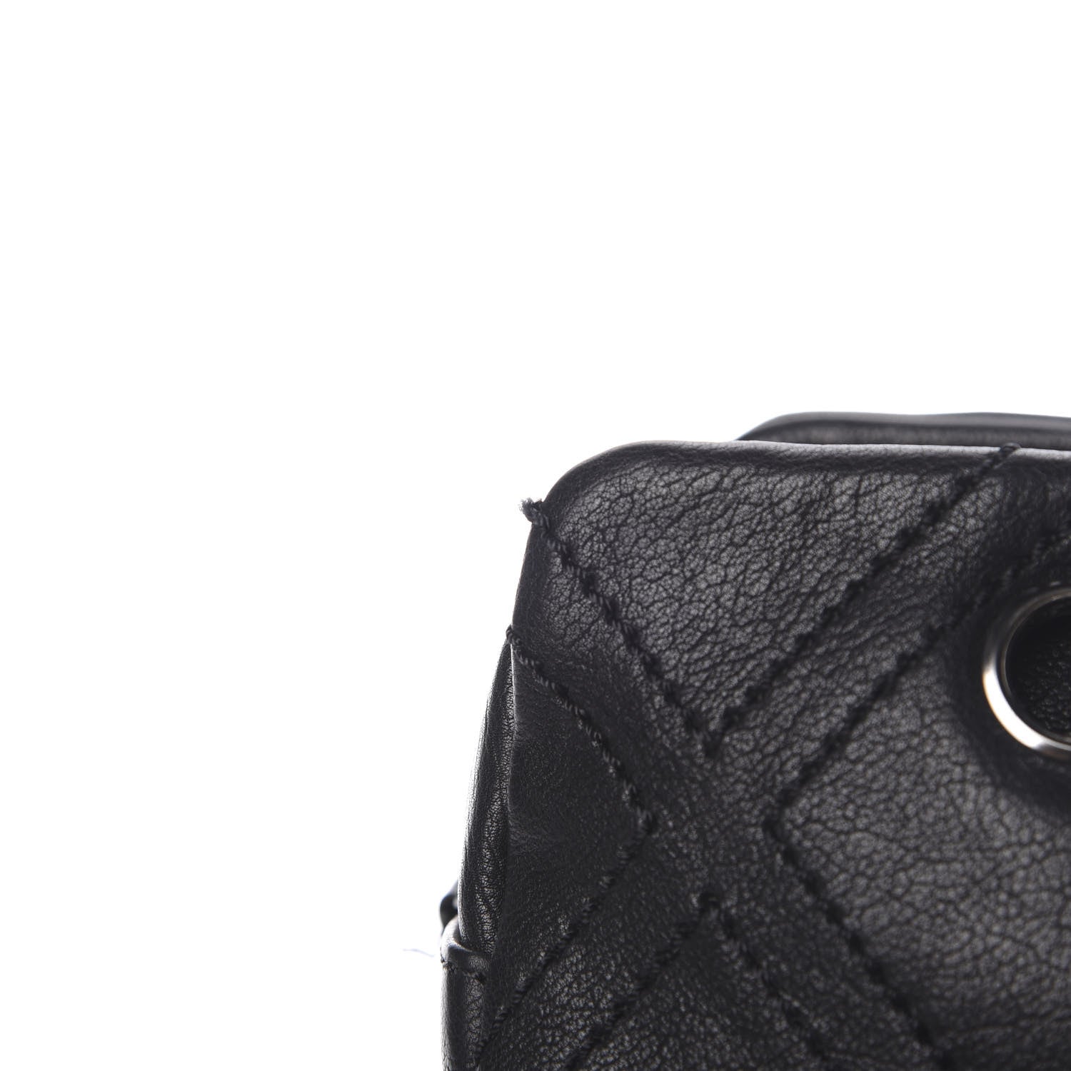 Chanel Calfskin Diamond Stitch Tote Black 13 of 14