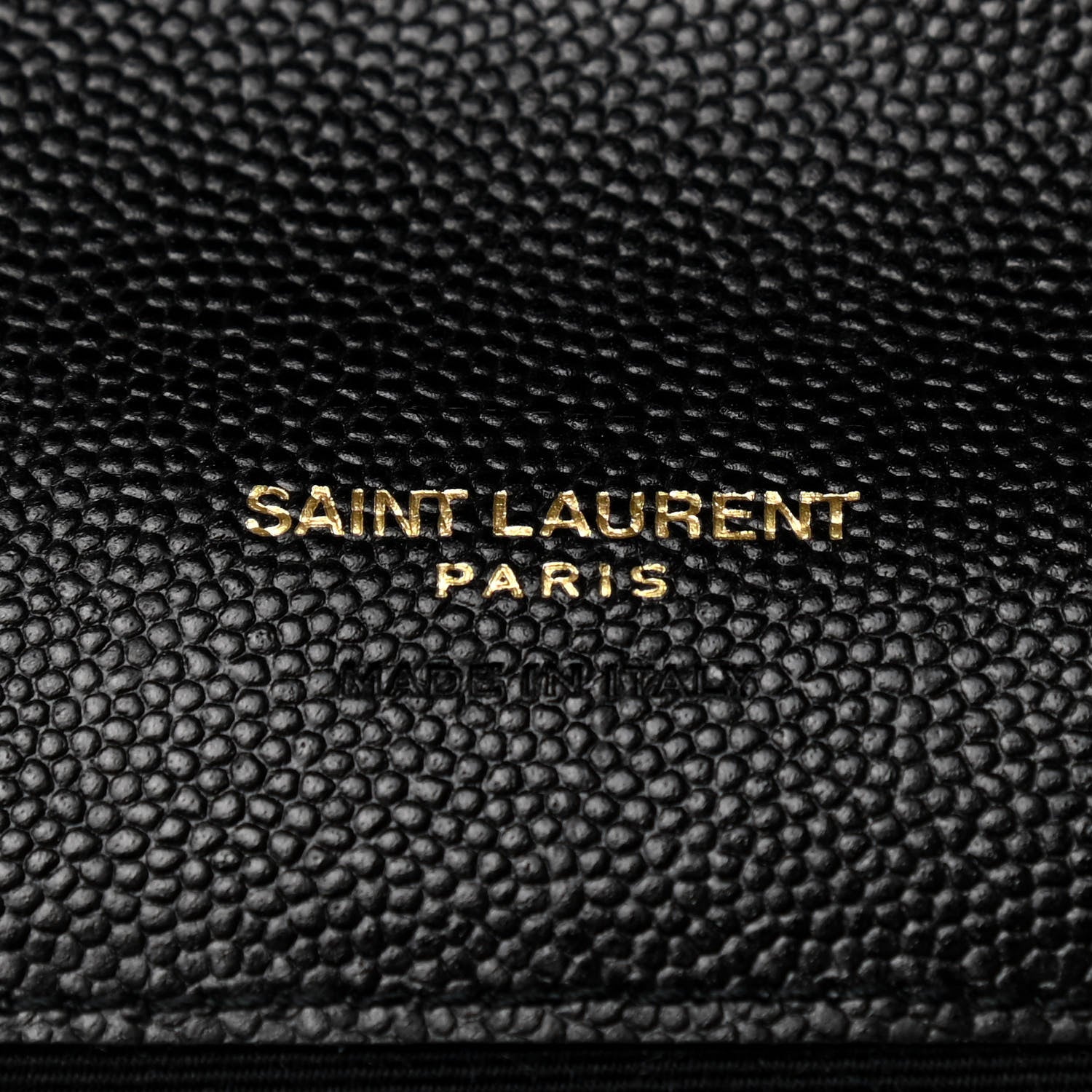 Saint Laurent Grain De Poudre Textured Mixed Matelasse Triquilt Monogram Clutch Black 6 of 7