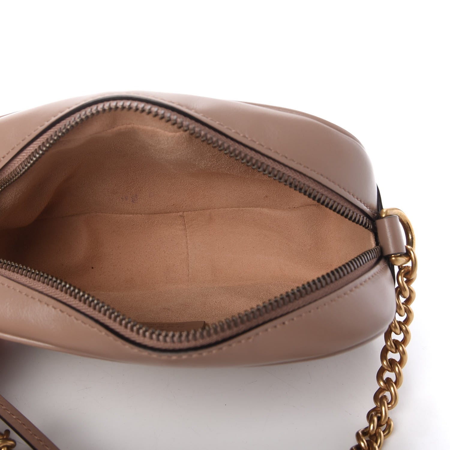 Gucci Calfskin Matelasse Mini GG Marmont Chain Shoulder Bag Porcelain Rose 5 of 11