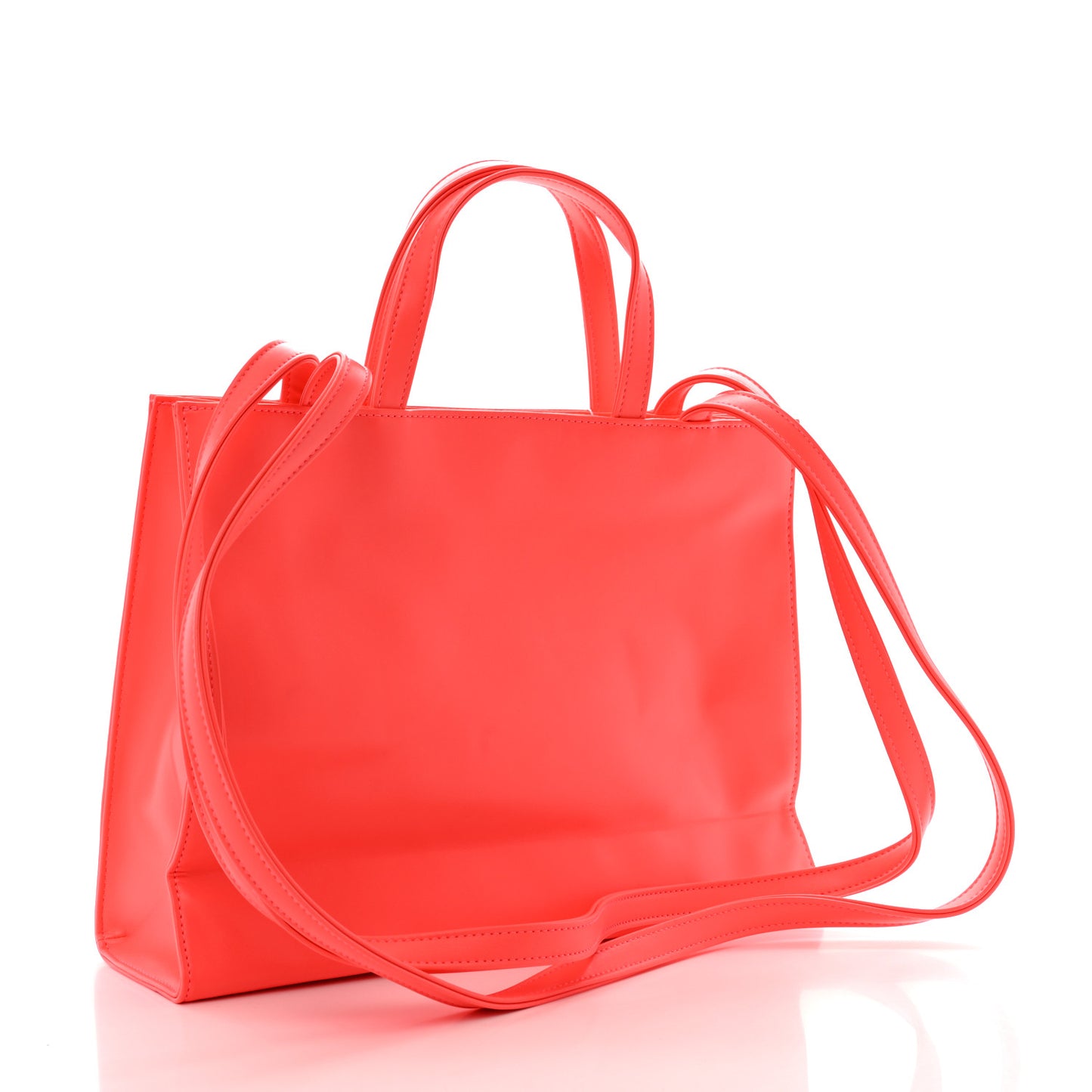 Vegan Leather Medium Shopping Bag Hazard