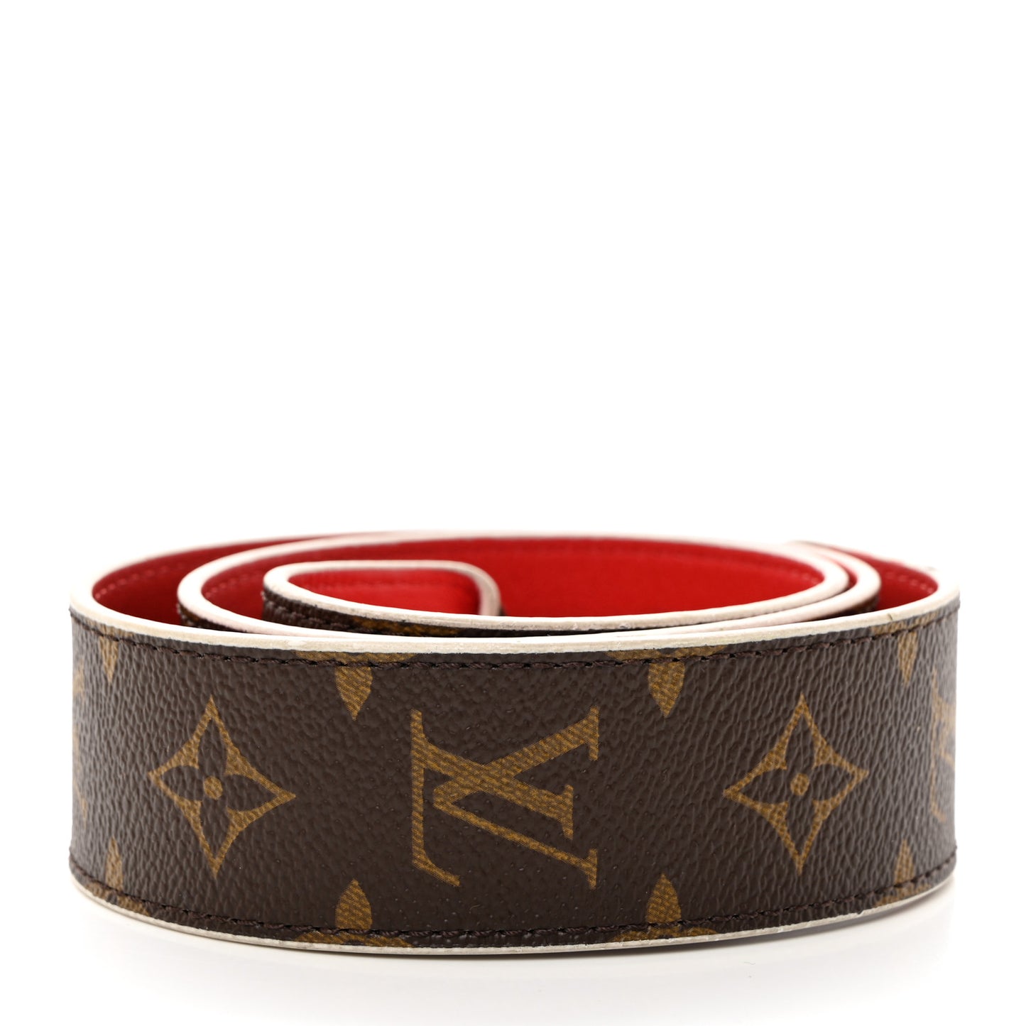 Monogram Bandouliere Shoulder Strap Red