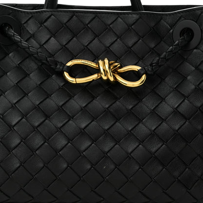 Bottega Veneta Nappa Intrecciato Small Andiamo Shoulder Bag Black 8 of 12