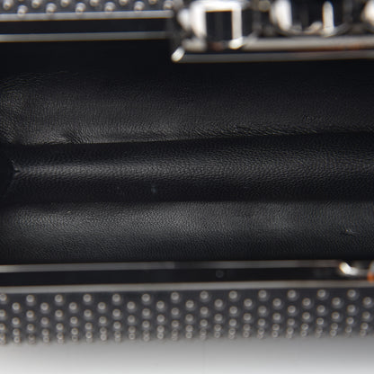 Alexander McQueen Nappa Studded Skull Knuckle Box Clutch Black 6 of 10