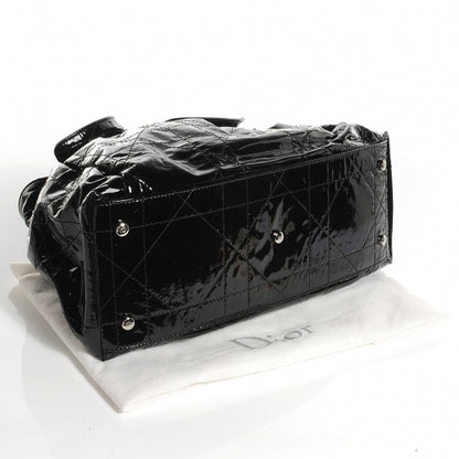 Christian Dior Patent Cannage Medium Le Trente Tote Black 4 of 7