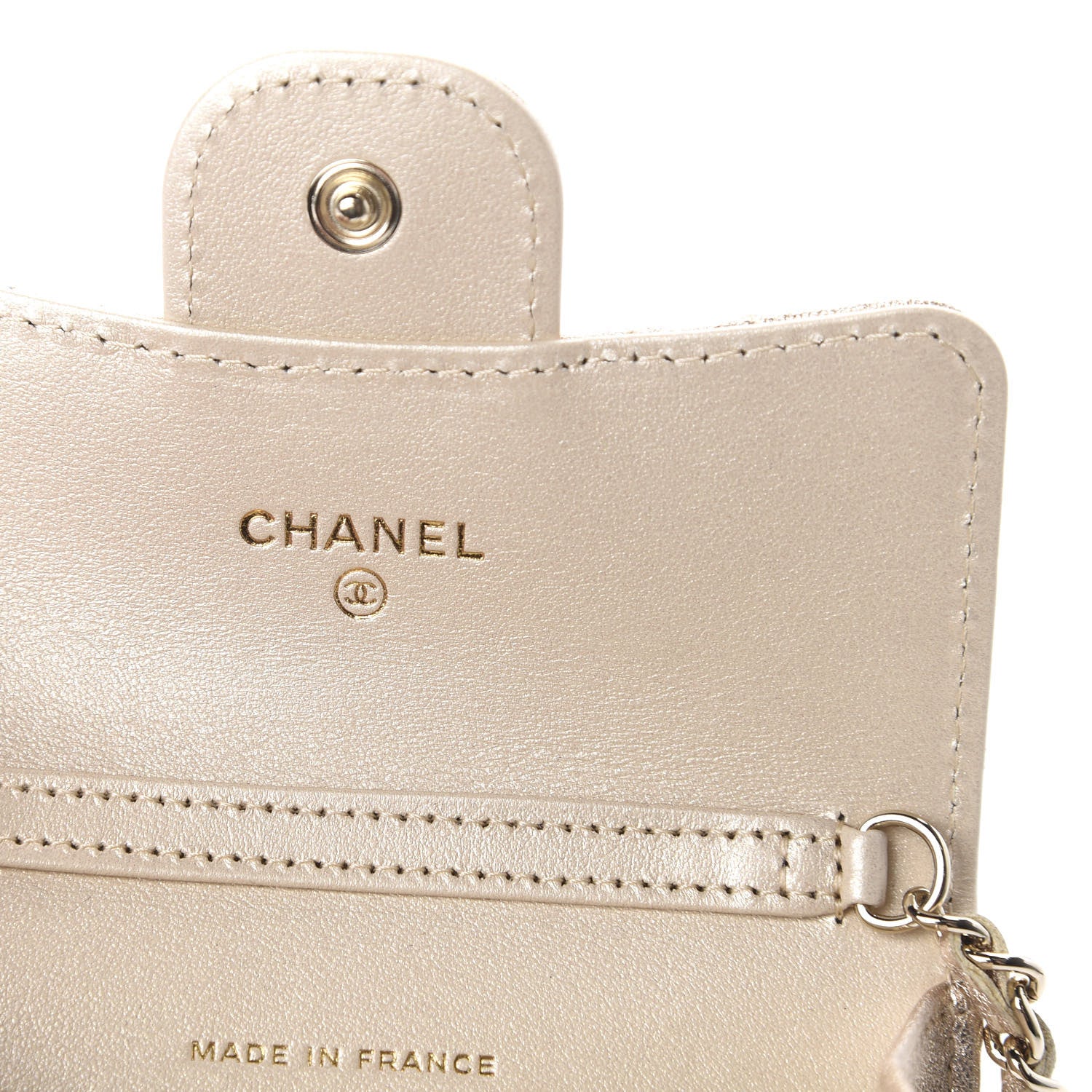 Chanel Metallic Lambskin Quilted Flap Chain Waist Bag Gold 8 of 12