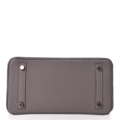 Hermes Togo Birkin 25 Etain 6 of 31