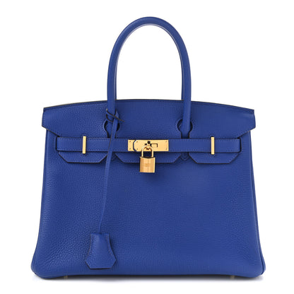 Hermes Togo Birkin 30 Bleu Electrique 1 of 11