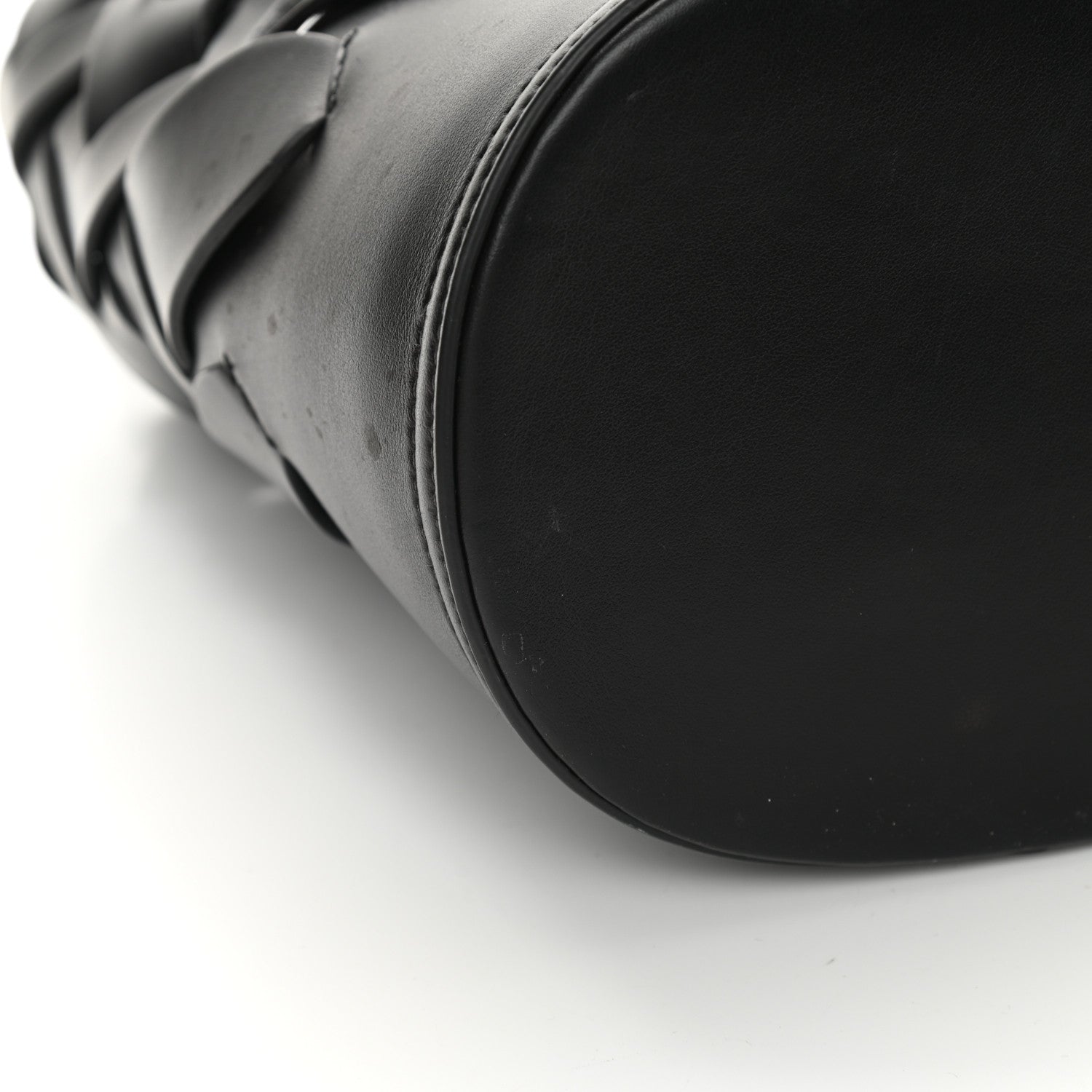 Prada Vitello Intreccio Bucket Bag Black 16 of 18