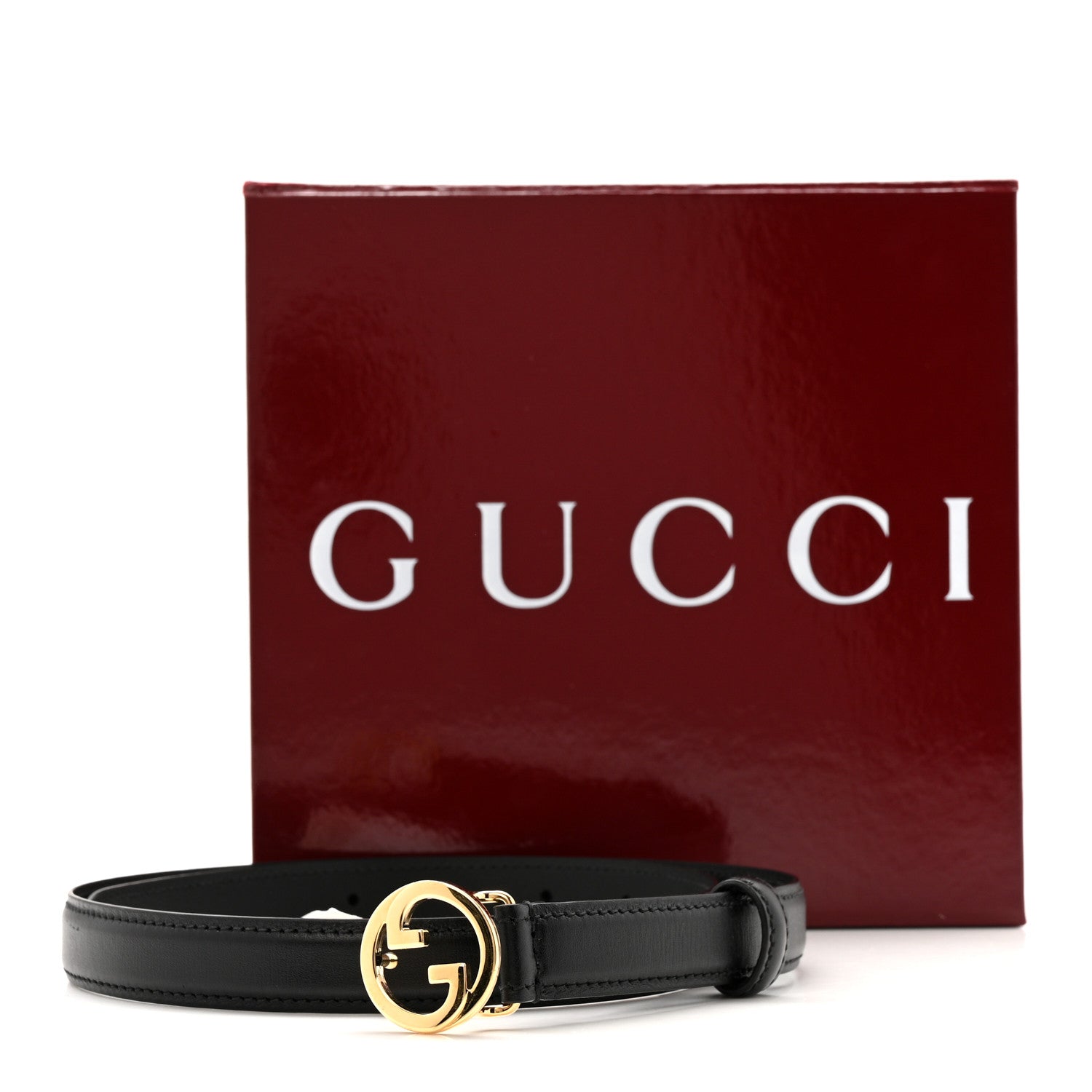 Gucci Ciny Lux Calfskin Blondie 20mm Belt 70 28 Black 13 of 14