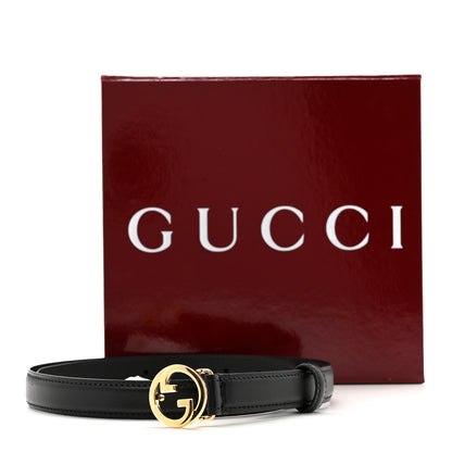 Gucci Ciny Lux Calfskin Blondie 20mm Belt 70 28 Black 13 of 14