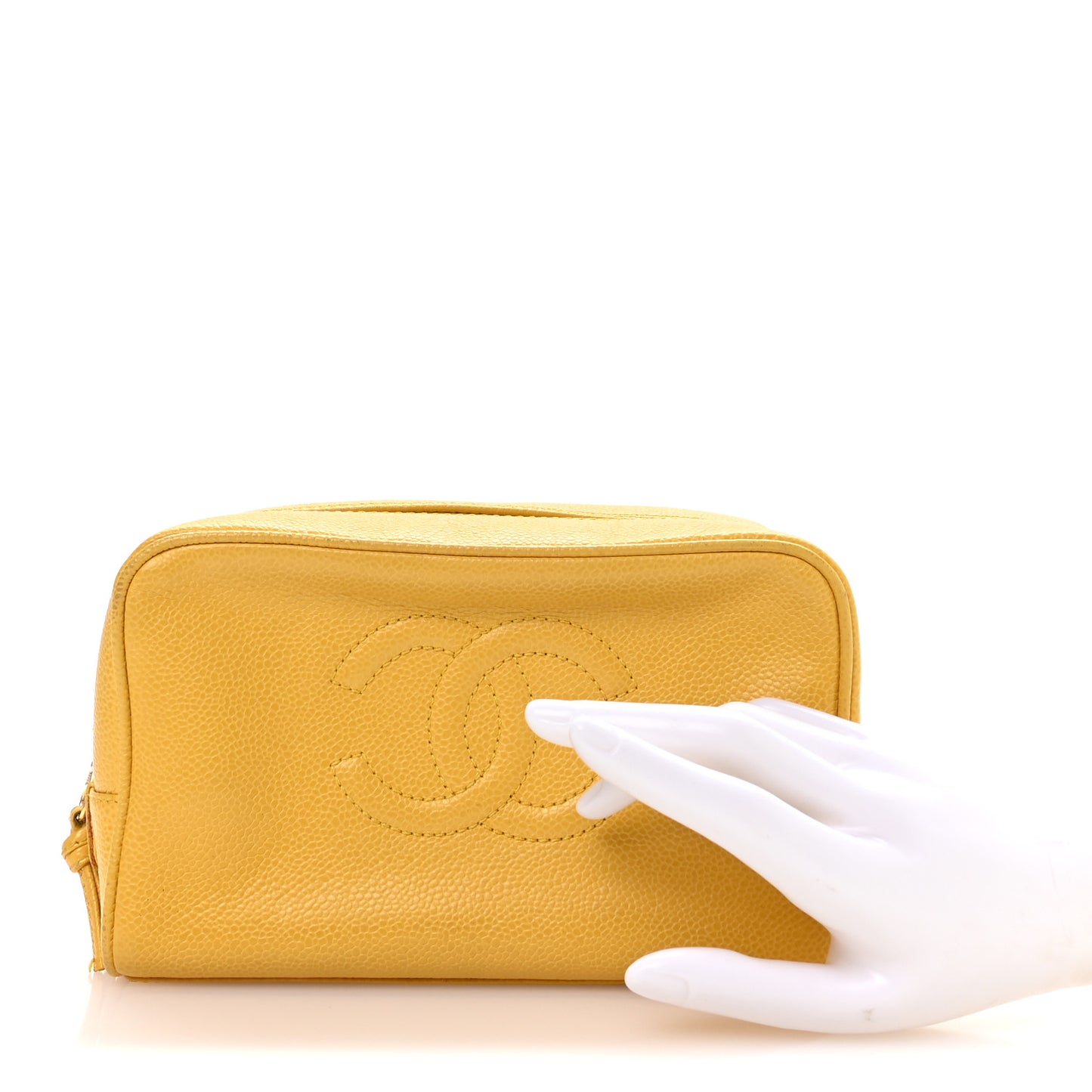 Caviar Timeless CC Cosmetic Pouch Yellow