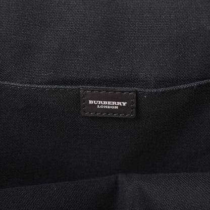 Burberry Canvas House Check Backpack Black 5 of 14