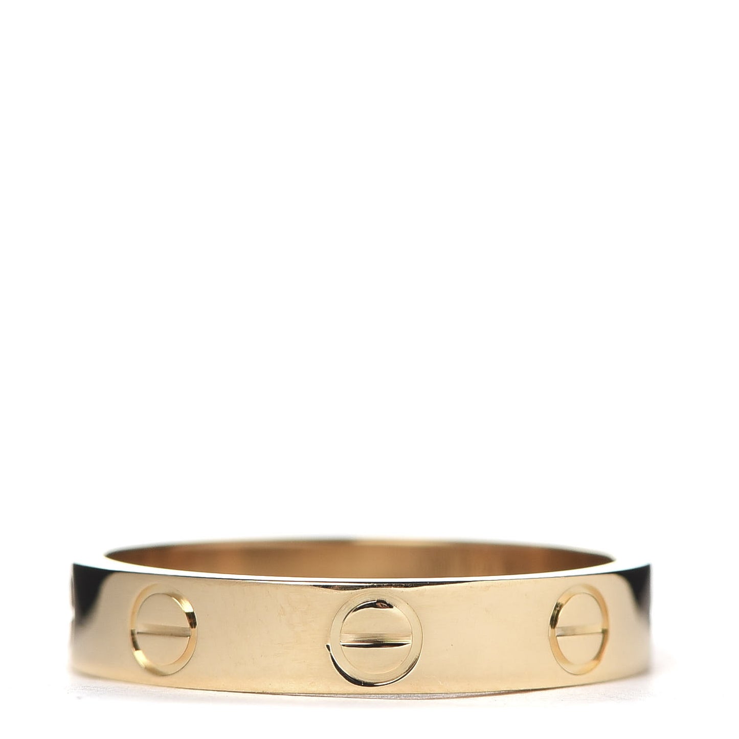 18K Yellow Gold 3.5mm LOVE Wedding Band Ring 52 6