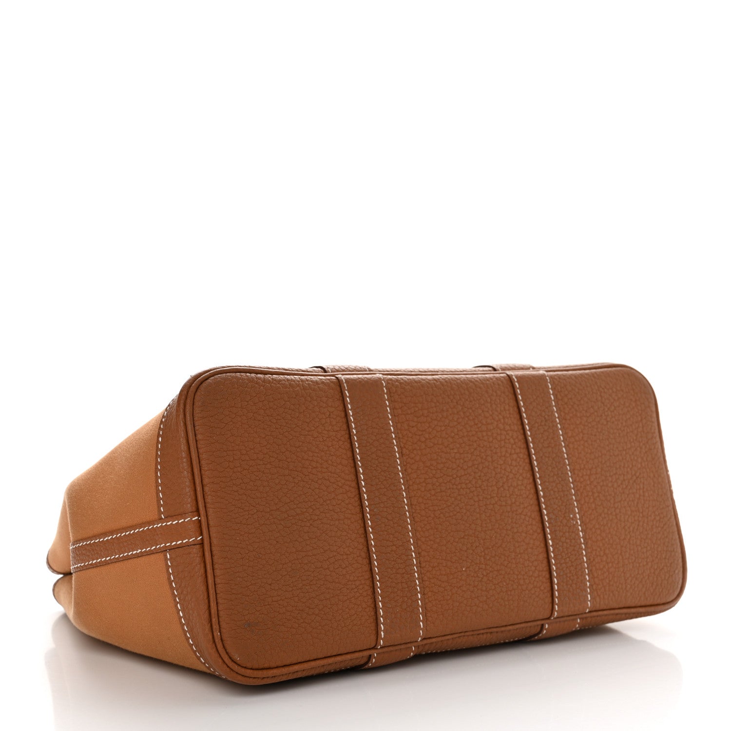 Hermes Toile Militaire Vache Country Verso Garden Party 30 TPM Gold Dune Magnolia 4 of 13