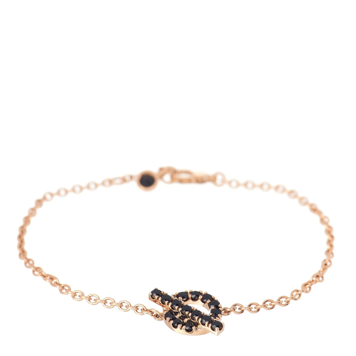 18K Rose Gold Black Spinel Finesse Bracelet SH